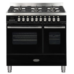Britannia RC-9TG-DE Delphi Dual Fuel Range Cooker Black